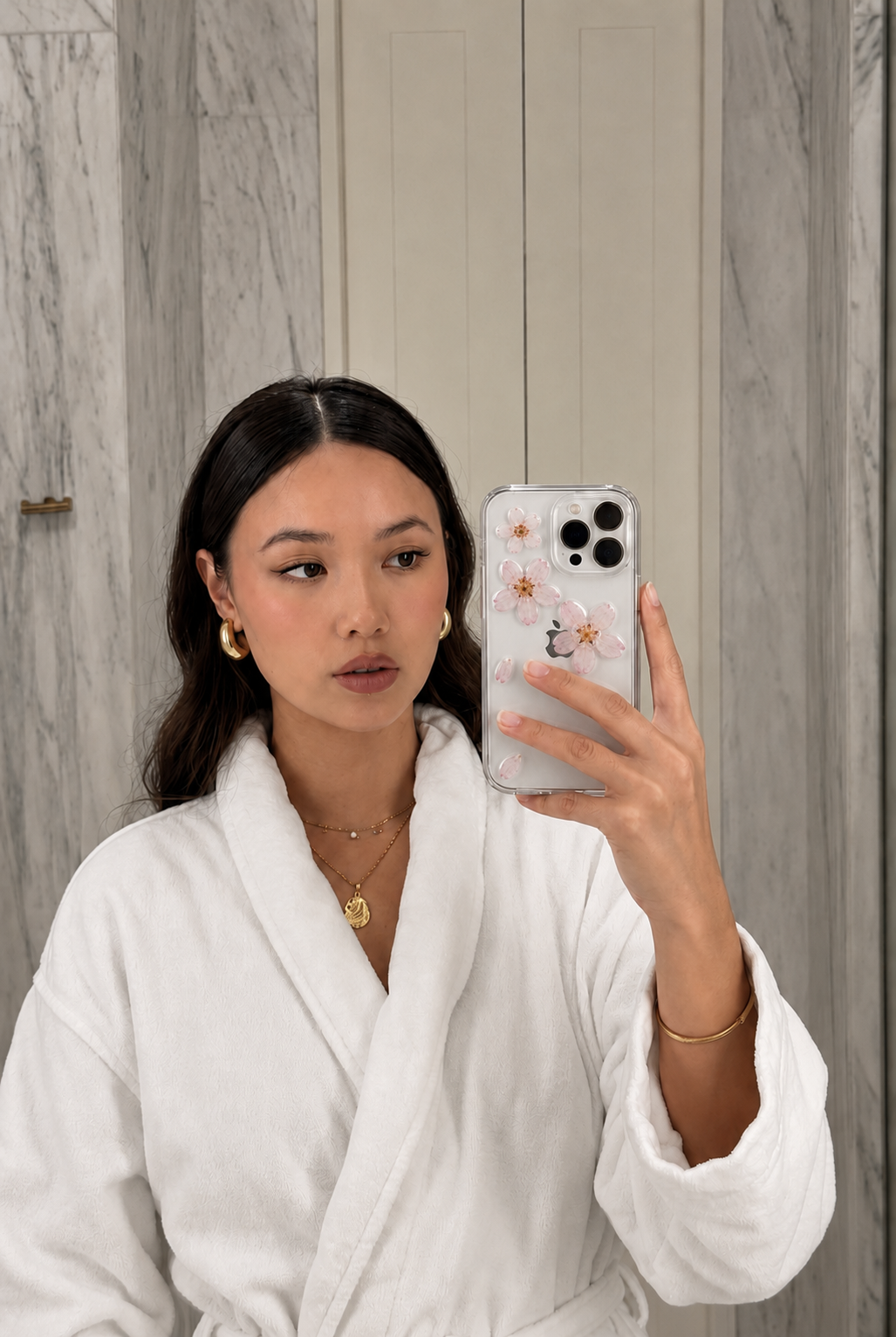 Nacre Studio floral iPhone case